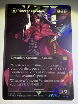 MTG Final Fantasy English Vincent Valentine Borderless 0528 Surge Foil - Image 2