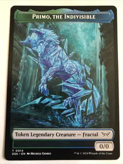 MTG Duskmourn: House of Horror Primo, The Indivisible Token 0014 NM - Image 1