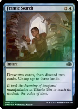 Frantic Search 51/261 Dominaria Remastered Foil MTG Common - Image 1