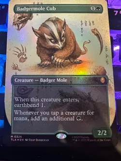 badgermole cub extended art foil mtg avatar - Image 1