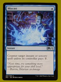 Miscast x1 Core Set 2021 M21 1x MTG Magic the Gathering - Image 1