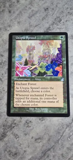 Utopia Sprawl (Retro Frame) Ravnica Remastered Regular Enchantment Aura NM MTG - Image 1