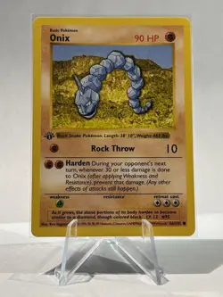 Pokemon -Onix - Base Set 1st Edition Shadowless- 56/102 - LP - Image 1