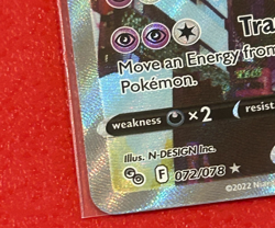 Mewtwo V (Alternate Full Art) 072/078 Pokemon GO Holo Near Mint - Image 5