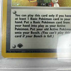HOLO Giovanni, 1st Edition Pokemon Gym Challenge 2000, PSA 7 18/132 With Swirl - Image 3