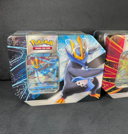 Pokemon Empoleon V & Tyranitar V Tins (2 Tins) Factory Sealed Evolving Skies TCG - Image 3