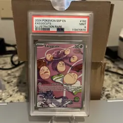2024 POKEMON SSP EN-SURGING SPARKS ILLUSTRATION RARE #192 EXEGGCUTE PSA 9 - Image 1