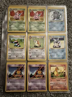 1999 Pokemon Base Set Shadowless Near Complete Non-Holo Set - Image 3