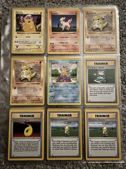 1999 Pokemon Base Set Shadowless Near Complete Non-Holo Set - Image 5