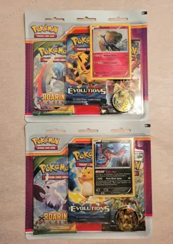 2017 Pokemon 3 Pack Blister LOT~YVETAL + XERNEAS PROMOS~XY ROARING SKIES~Sealed! - Image 1