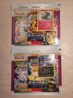2017 Pokemon 3 Pack Blister LOT~YVETAL + XERNEAS PROMOS~XY ROARING SKIES~Sealed! - Image 2