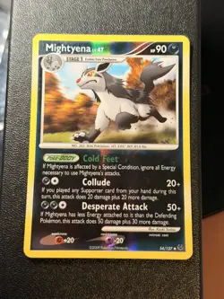 Mightyena Platinum Pokemon TCG 54/127 Uncommon Reverse Holo LP - Image 1