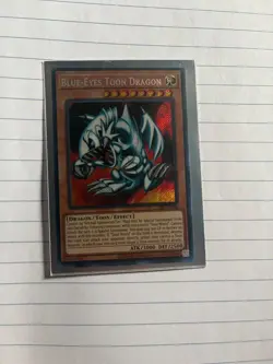 YUGIOH Blue-Eyes Toon Dragon SRL-EN000 SECRET RARE NEAR MINT - Image 1