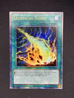 Yu-Gi-Oh! 2023 Lightning Storm RA01-EN061 Quarter Century Secret Rare NM 1st Ed - Image 1