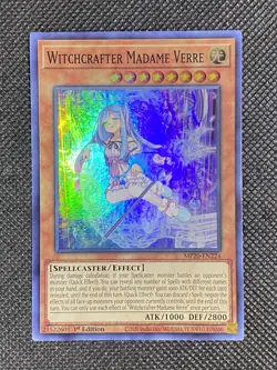 YuGiOh! - Witchcrafter Madame Verre MP20-EN224 Super Rare 1st Edition Near Mint - Image 1