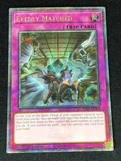 YUGIOH EVENELY MATCHED 1ST RA01-EN074 1ST 25TH SECRET RARE(NM) - Image 1
