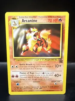 Pokemon Card - Arcanine WoTC Black Star Promo 6 Non Holo K - Image 1