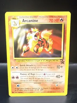 Pokemon Card - Arcanine WoTC Black Star Promo 6 Non Holo K - Image 2