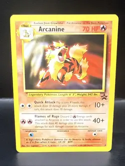 Pokemon Card - Arcanine WoTC Black Star Promo 6 Non Holo K - Image 3