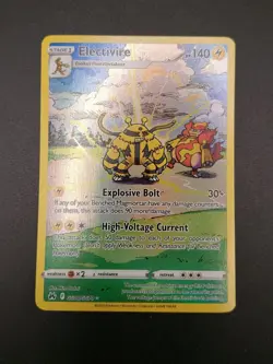 Pokemon TCG Electivire Crown Zenith Galarian Gallery Holo Rare Card GG08/GG70 NM - Image 1