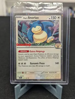Pokemon Hop's Snorlax Stamped GameStop Promo Card 117/159 Journey Together - Image 1