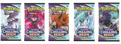 Pokemon 2021 Chilling Reign 10 Card Booster Pack New Factory Sealed | 1 pack - Image 1