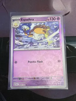069/142 ESPATHRA REVERSE HOLO STELLAR CROWN POKEMON CARD - Image 1