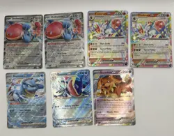 Pokemon Stellar Crown EX Double Rare Card Lot 7 Cards All NM (A2) - Image 1
