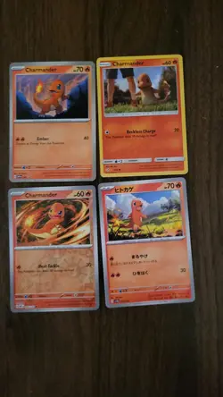 Pokemon TCG Charmander Charmeleon and Charizard 10 Card Bundle Near Mint - Image 1