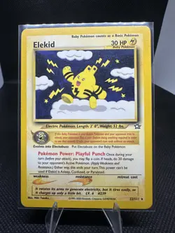 Pokemon Card - Elekid 22/111 Non Holo Rare Neo Genesis WOTC NM - Image 1