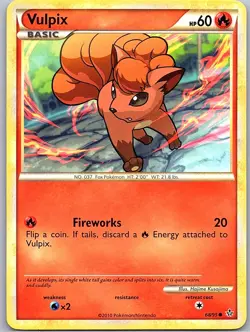 Vulpix 68/95 Non Holo Unleashed - Pokemon Card - NM - Image 1