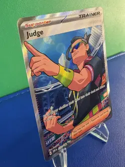 Pokemon TCG Sv10: Destined Rivals Judge 222/182 Full Art Trainer Card - NM - Image 3