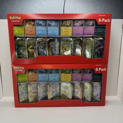 Pokemon LOT OF 2 TCG Prismatic Evolutions 8 Mini-Tin Bundle w/Promo Cards NEW - Image 1