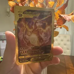Charizard Vmax Premium Gold Foil Fan Art Textured Collector Pokemon Card SWSG261 - Image 2