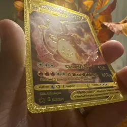 Charizard Vmax Premium Gold Foil Fan Art Textured Collector Pokemon Card SWSG261 - Image 3
