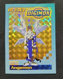 Bandai 1999 Digimon Trading Card ID #43 Angemon Exclusive Holo - Image 1