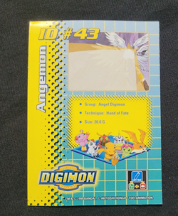 Bandai 1999 Digimon Trading Card ID #43 Angemon Exclusive Holo - Image 2