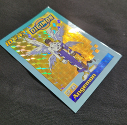 Bandai 1999 Digimon Trading Card ID #43 Angemon Exclusive Holo - Image 3