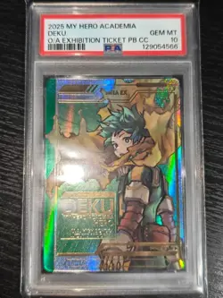 PSA 10 My Hero Academia Original Art Exhibition Deku & Katsuki Bakugo 2 Card Set - Image 2