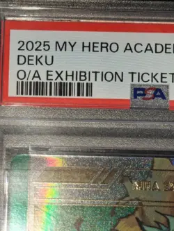 PSA 10 My Hero Academia Original Art Exhibition Deku & Katsuki Bakugo 2 Card Set - Image 3