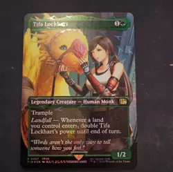 Tifa Lockhart (Borderless) (Chocobo Track Foil) Final Fantasy Foil MTG card - Image 1