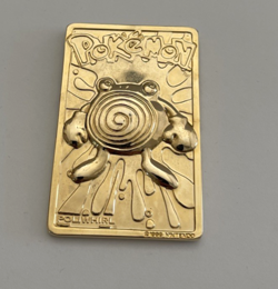 Pokemon Poliwhirl 24K Gold Plated Trading Card 1999 Burger King Limited Edition - Image 1