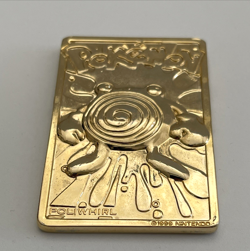 Pokemon Poliwhirl 24K Gold Plated Trading Card 1999 Burger King Limited Edition - Image 2