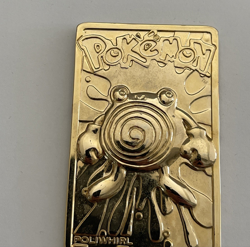 Pokemon Poliwhirl 24K Gold Plated Trading Card 1999 Burger King Limited Edition - Image 3