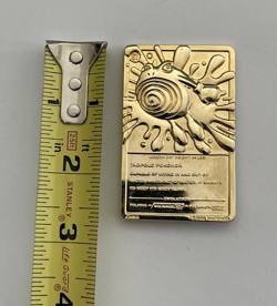 Pokemon Poliwhirl 24K Gold Plated Trading Card 1999 Burger King Limited Edition - Image 5