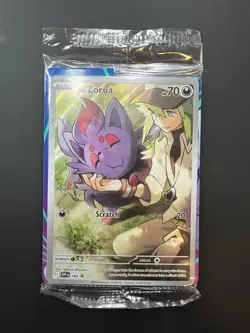 N's Zorua 189 Sv: Scarlet & Violet Promo Cards Holo SEALED - Image 1