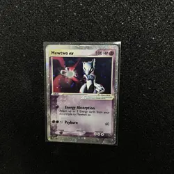 Pokemon Mewtwo EX TCG Holo Ultra Rare Card Ruby and Sapphire 101/109 NM - Image 1