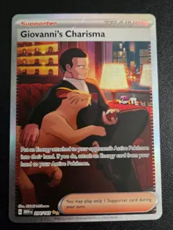 Giovanni’s Charisma 207/165 - SAR - SV 151 - Pokemon TCG - Full Art Trainer Card - Image 1