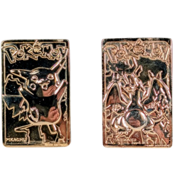 1999 Pokemon Burger King Charizard | Pikachu 23K Gold Plated Trading Card w Ball - Image 2