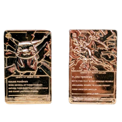 1999 Pokemon Burger King Charizard | Pikachu 23K Gold Plated Trading Card w Ball - Image 3